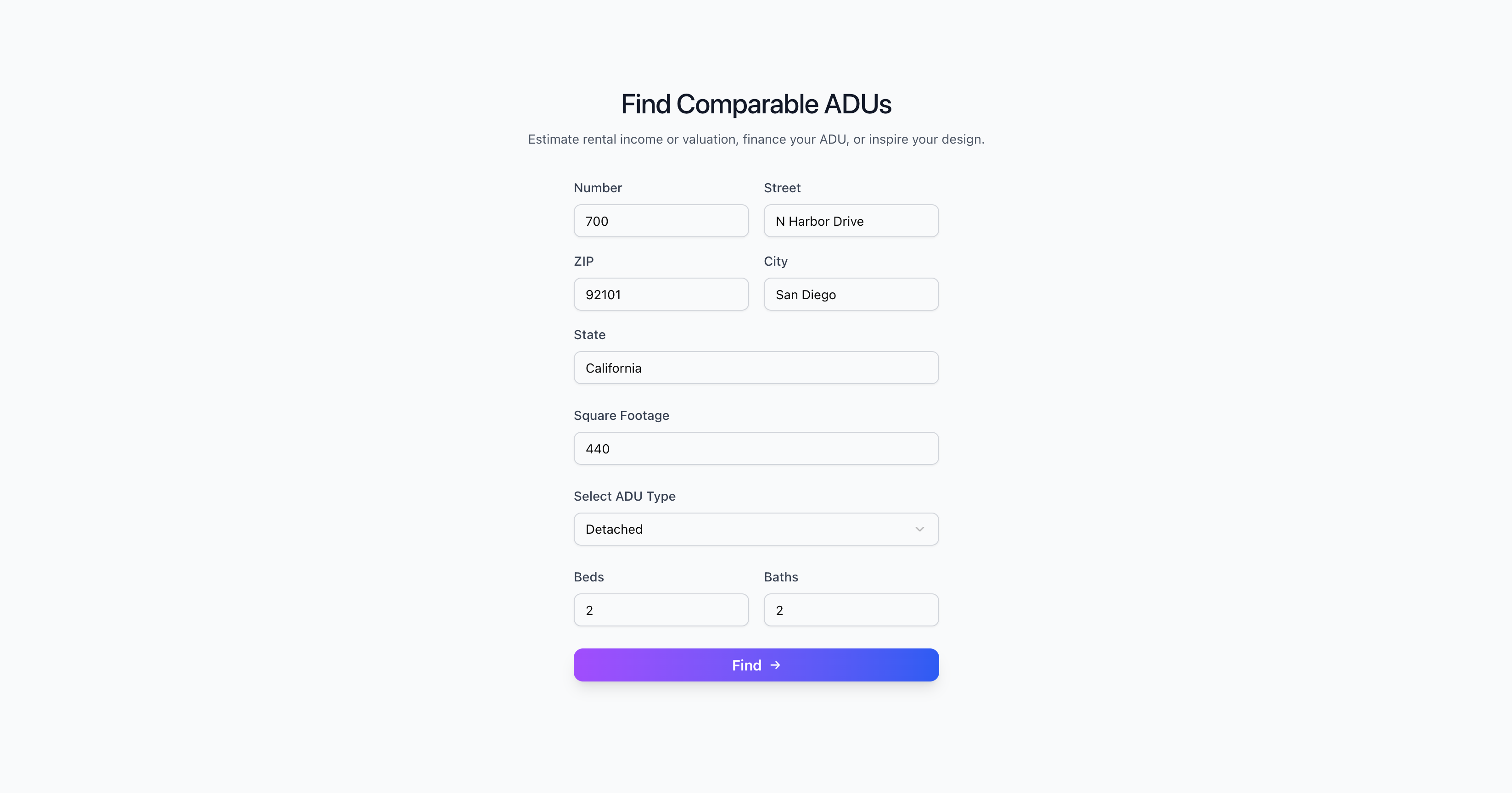 ADU Comparables