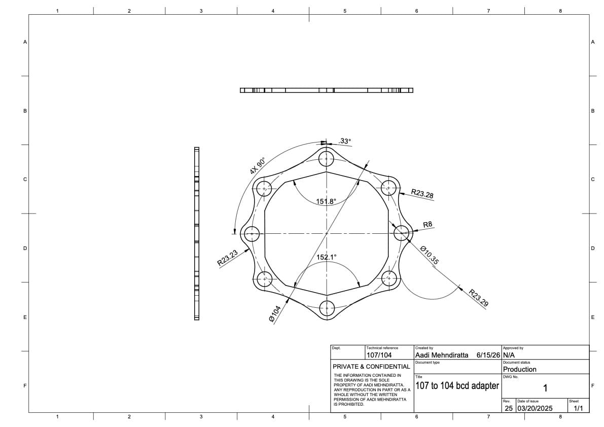 Bolt Circle Adapter