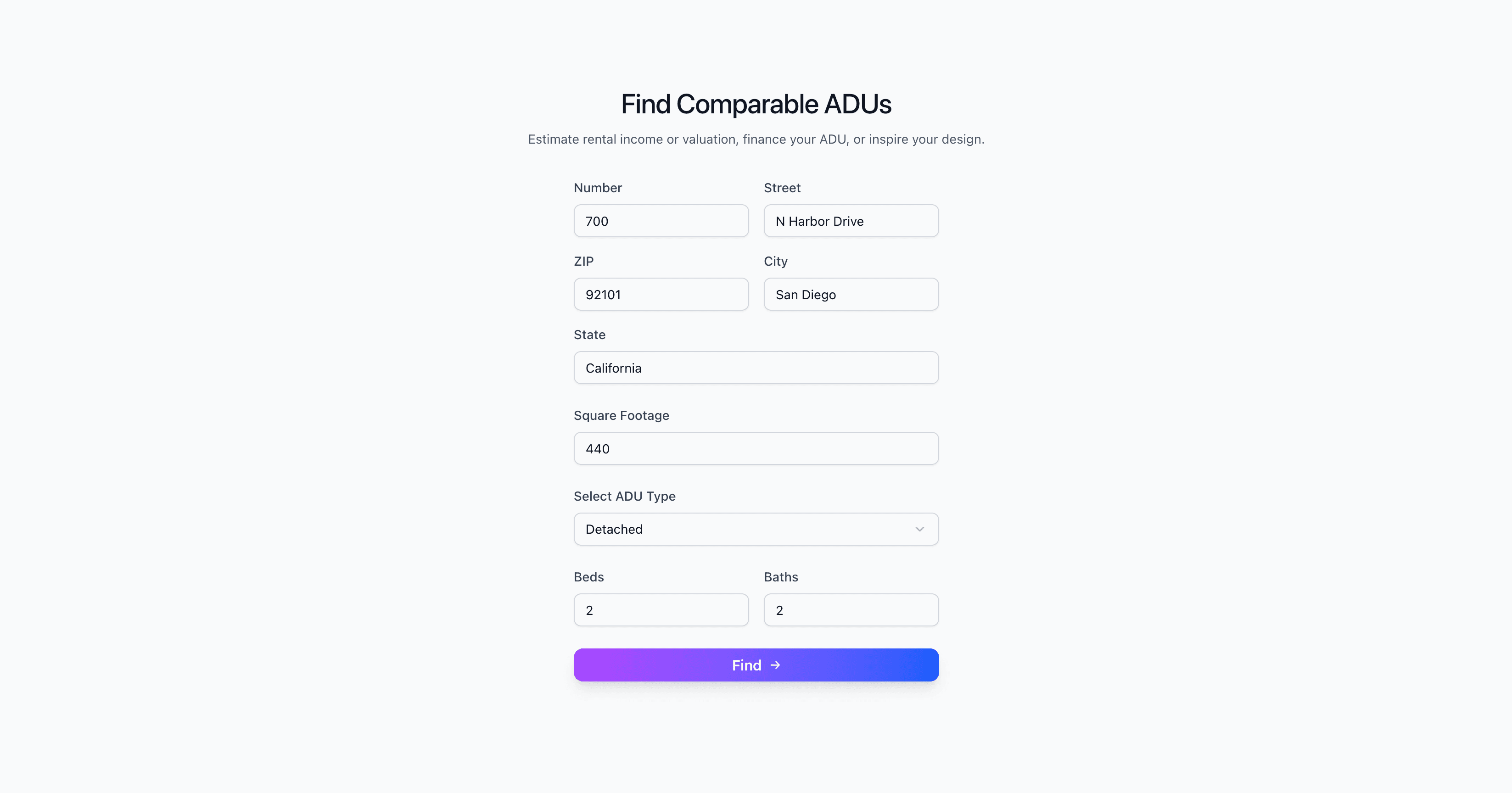 ADU Comparables