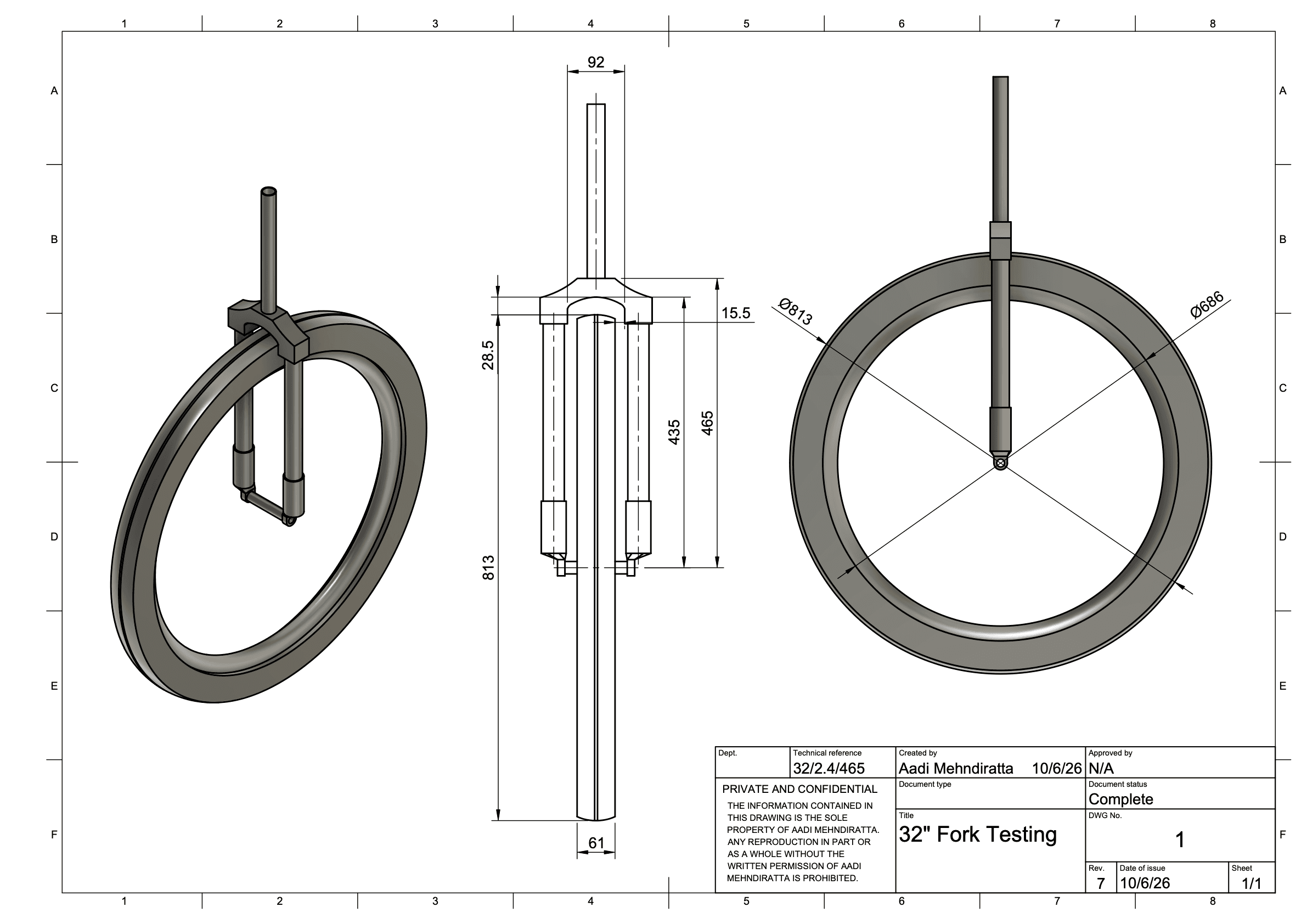 32" Fork Testing